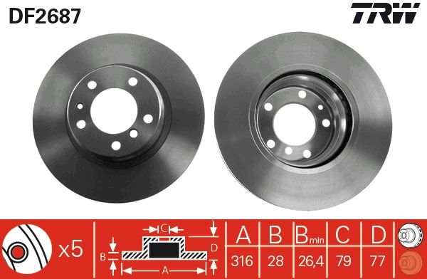 PAIRE DE DISQUES  9900