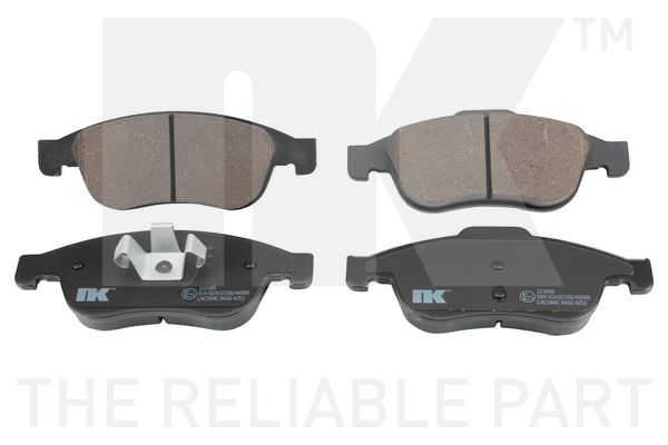 Bremsbelagsatz, Scheibenbremse