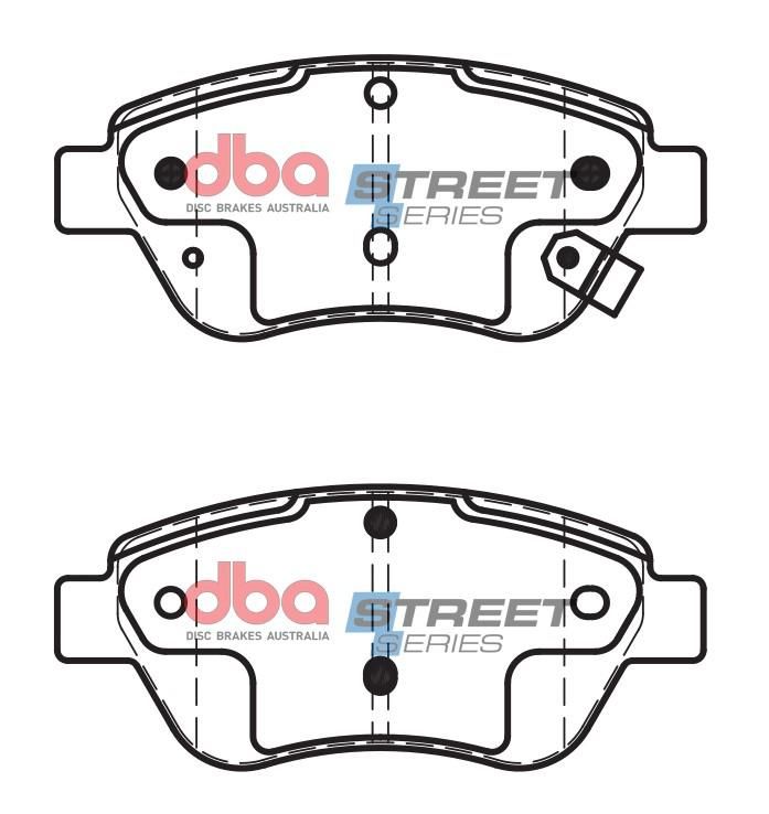 DBA SS STREET SERIES BRAKE PADS [ Proton 2004 - on  F ] - TecDoc Only