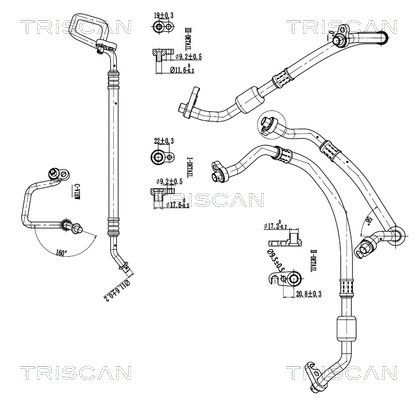 TRISCAN 9010 24002 High-/Low Pressure Line, air conditioning
