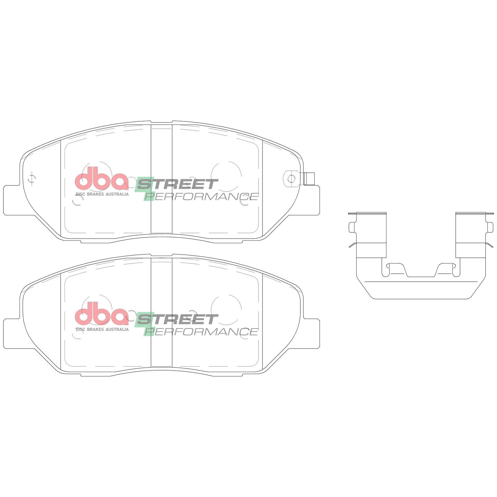 DBA SP STREET PERFORMANCE BRAKE PADS [ Hyundai & Kia 2007-2014 F ] - TecDoc Only