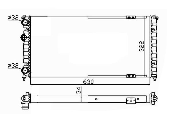 NRF 58135 Radiator, engine cooling