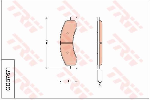 TRW DISC BRAKE PADS - TecDoc Only