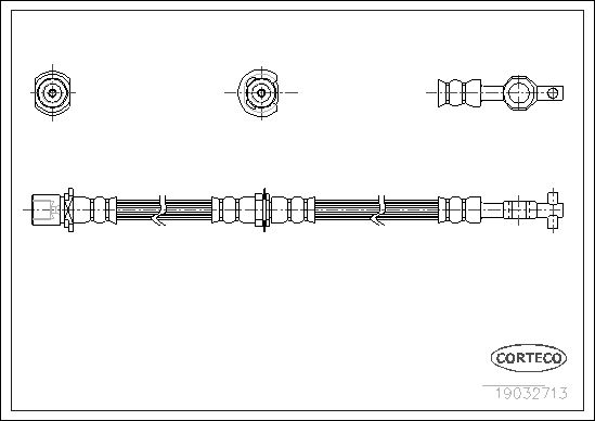 FLEXIBLE DE FREIN TOYOTA CELICA  0705