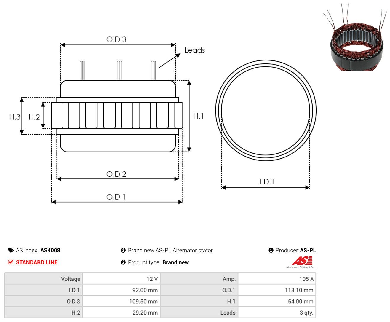 Stator, Generator
