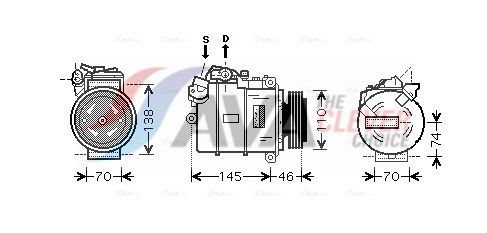 BWAK318 AVA QUALITY COOLING ** CLEVER FIT ** kompresszor, klíma
