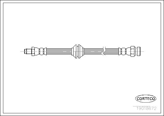 FLEXIBLE DE FREIN SAAB 9000  0705