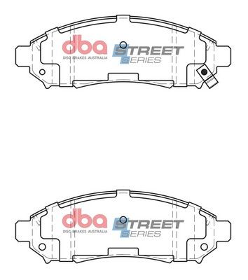 DBA SSEV STREET SERIES BRAKE PADS [ Nissan Leaf / E-NV200 2012 On F ] - TecDoc Only