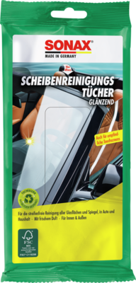 SONAX ScheibenReinigungsTücher / 10 Stück