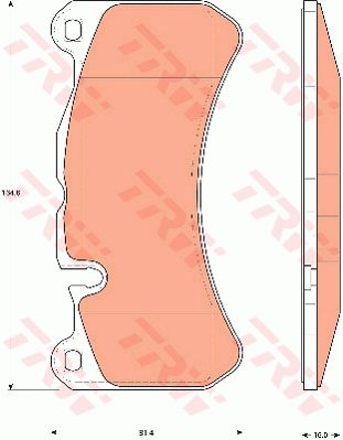 TRW DISC BRAKE PADS - TecDoc Only