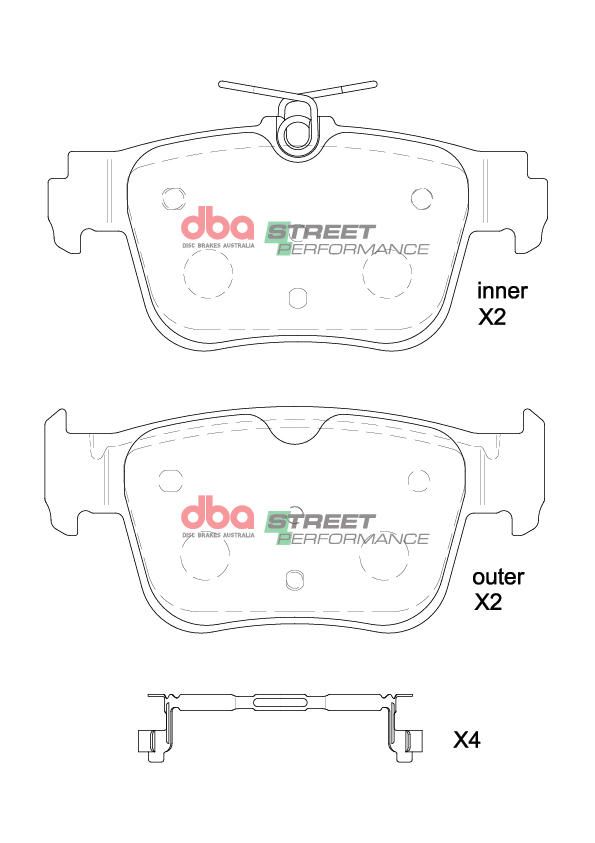 DBA  SP PERFORMANCE  BRAKE PADS [ CUPRA FORMENTOR 1KY 2022 -ON R ] - TecDoc Only