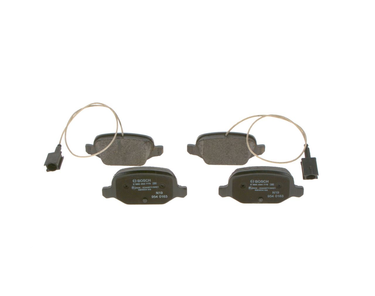 Brake Pad Set, disc brake 0 986 494 779