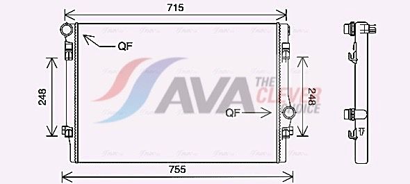 AVA QUALITY COOLING VNA2336 - K&uuml;hler, Motork&uuml;hlung