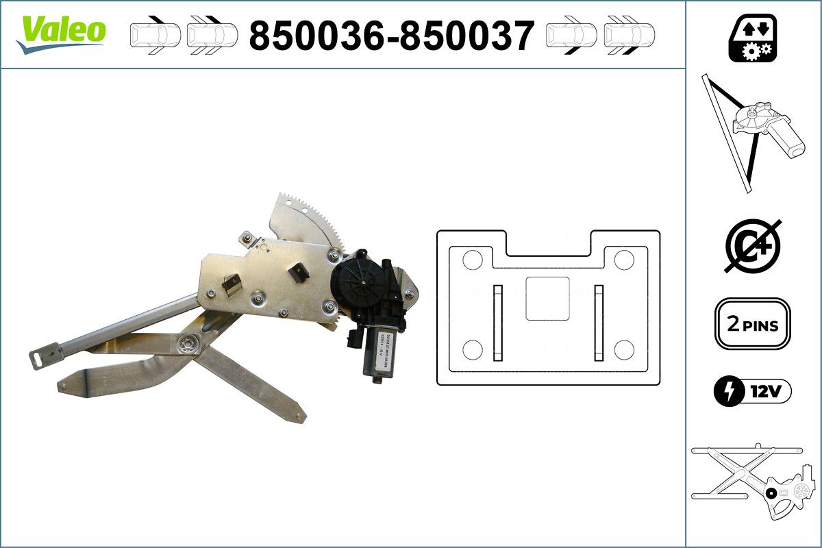 VALEO 850036 - Fensterheber
