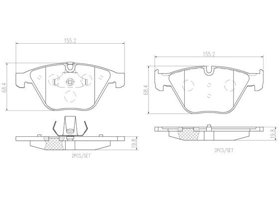 BMW 520D E60 05-07 (FRT) - TecDoc 1