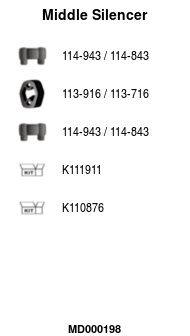 Mittelschalld&auml;mpfer