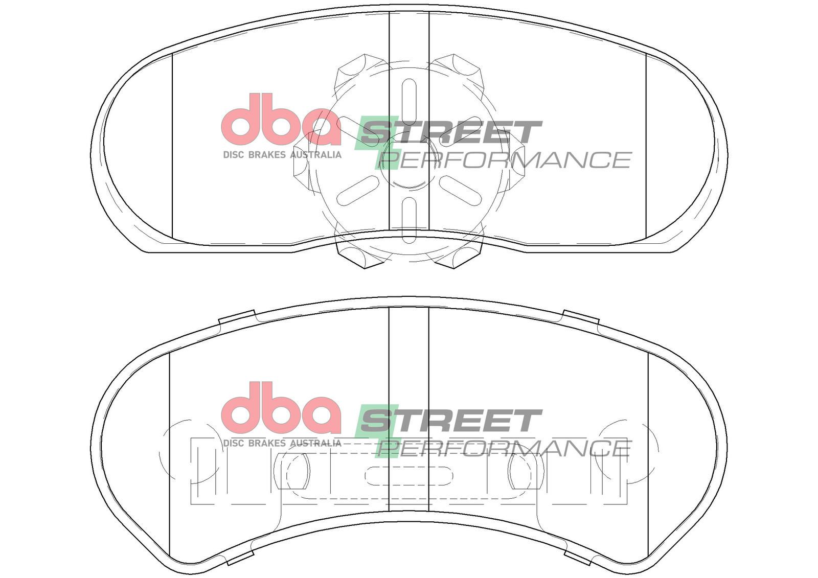DBA SP STREET PERFORMANCE BRAKE PADS [ Ford Falcon/Fairmont/Fairlane/LTD 1970-93 F ] - TecDoc Only