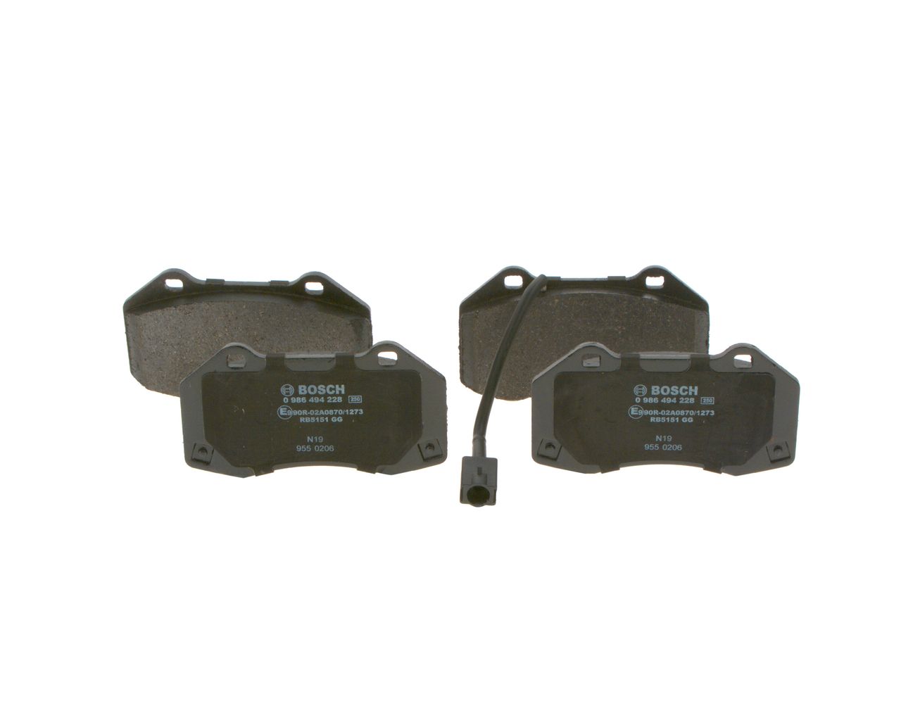 Brake Pad Set, disc brake 0 986 494 228