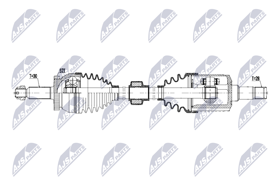NTY NPW-HY-668 Antriebswelle