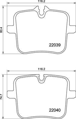 Brake Pad Set, disc brake P 06 109