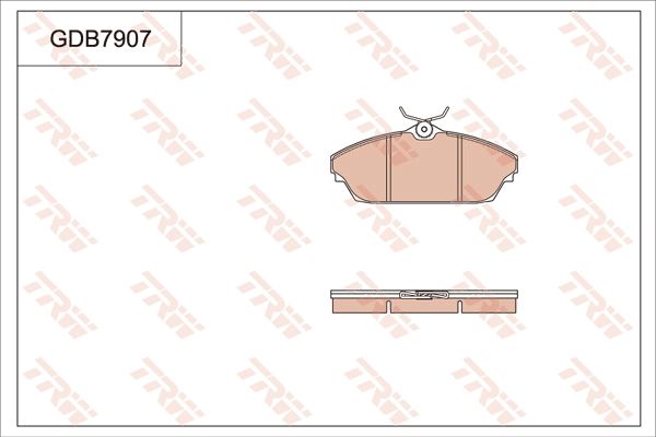 TRW BRAKE PAD SET, DISC BRAKE - TecDoc Only