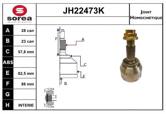 KIT CV JOINT AVEC KR006 - ROVER SER