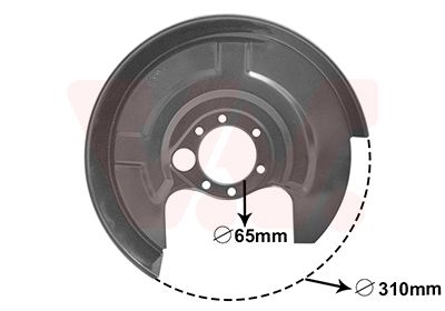 VAN WEZEL 0322373 - Spritzblech, Bremsscheibe