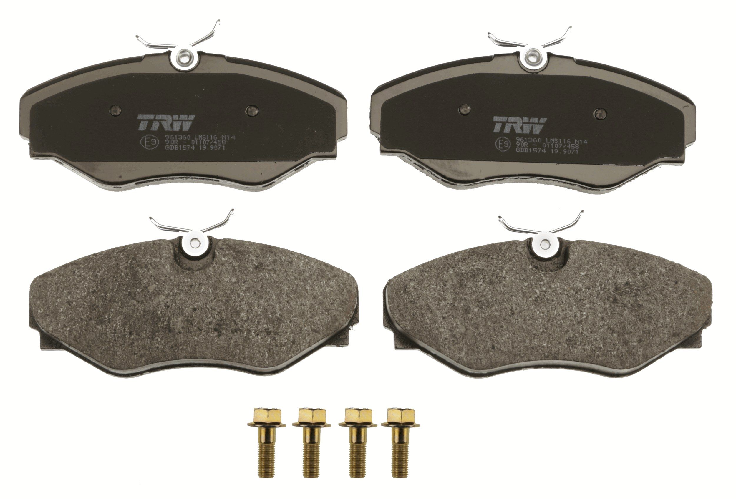 TRW BRAKE PAD SET, DISC BRAKE - TecDoc 2