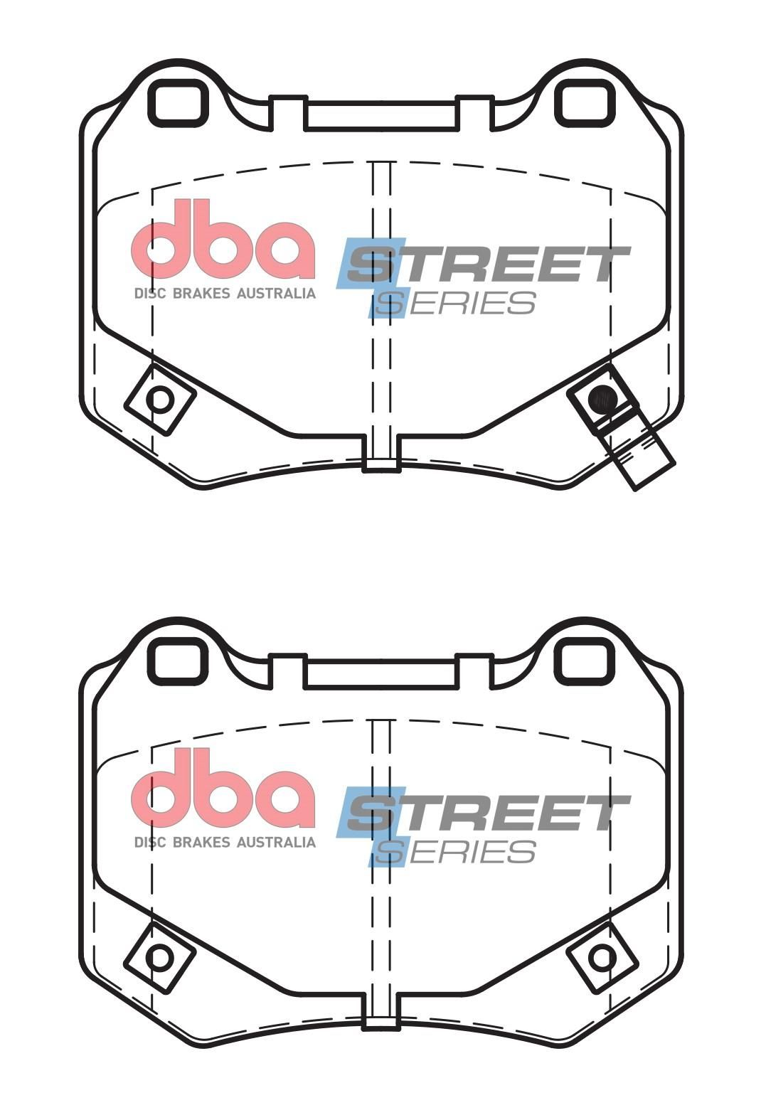 DBA SS STREET SERIES BRAKE PADS [ Subaru WRX Sti 2018 - On R ] - TecDoc Only