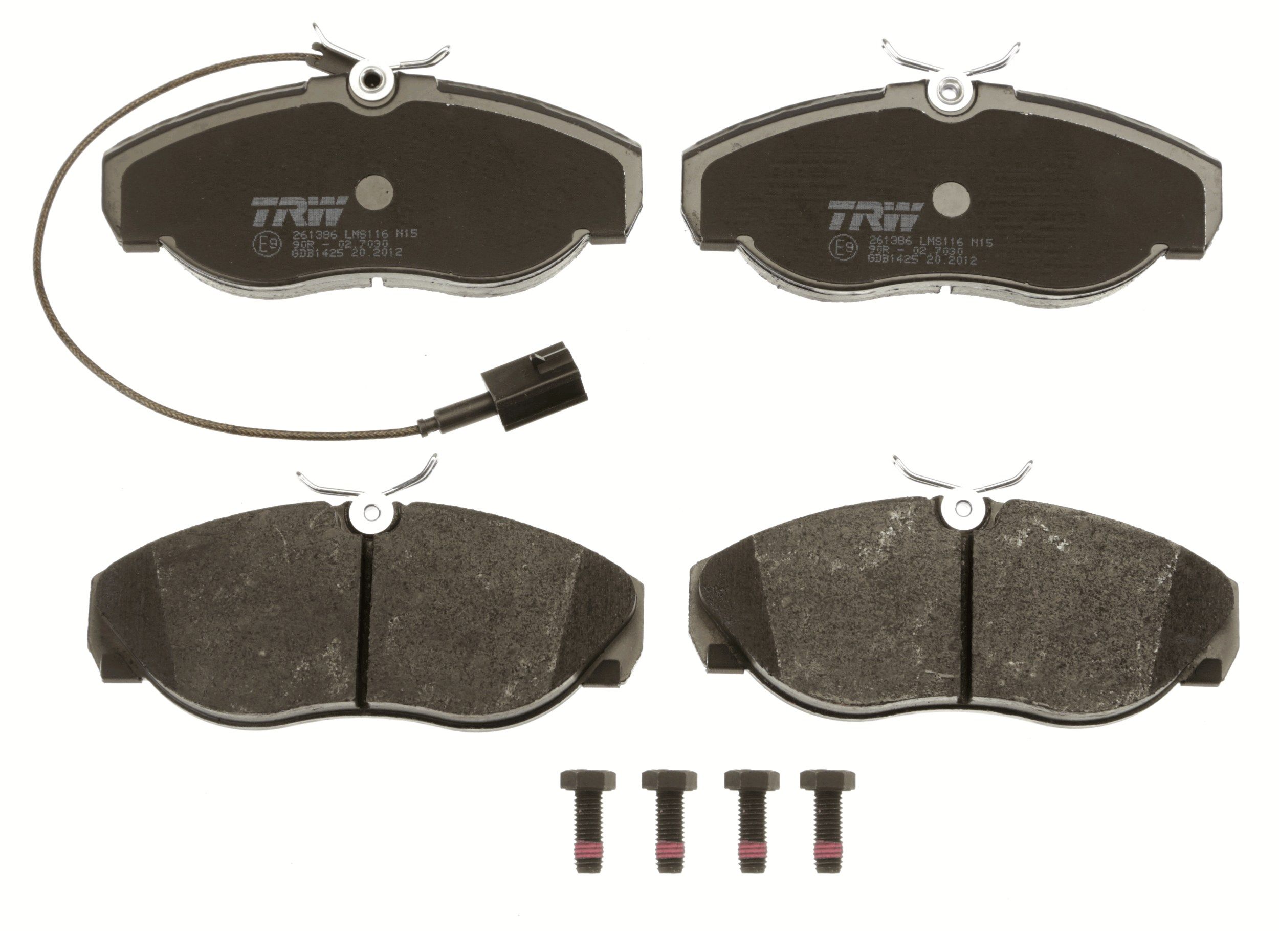 TRW BRAKE PAD SET, DISC BRAKE - TecDoc 2