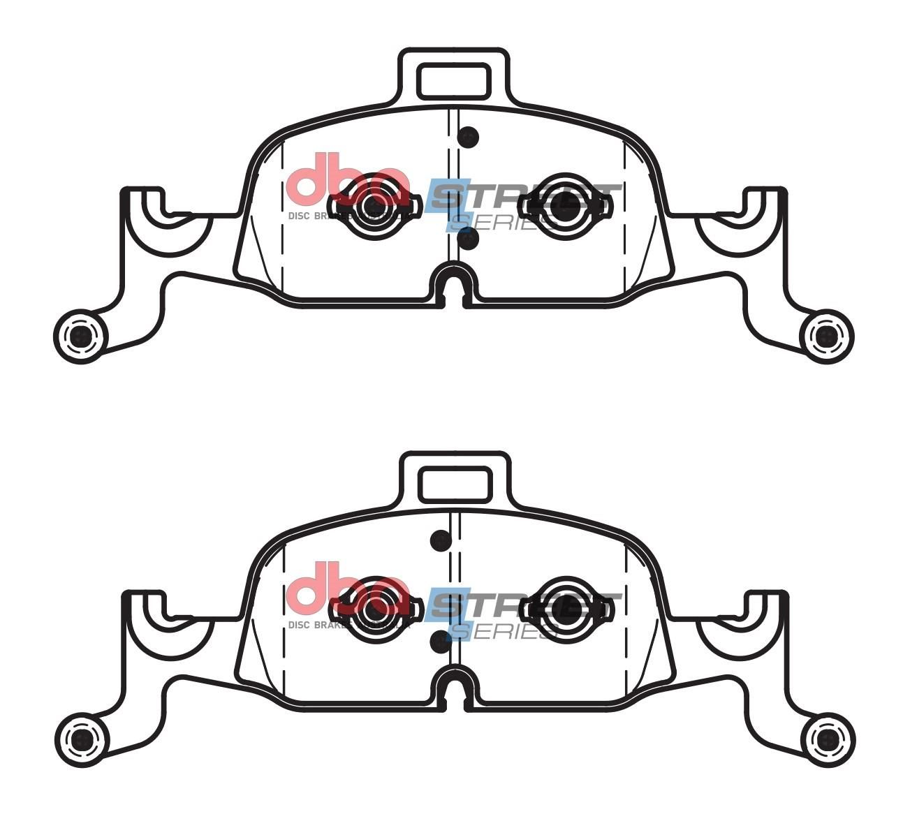 DBA SS STREET SERIES BRAKE PADS [ Audi Q5 2016 - On F ] - TecDoc Only