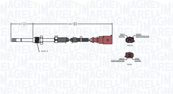 Sensor, Abgastemperatur