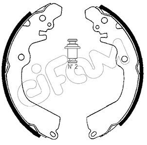 Brake Shoe Set 153-257