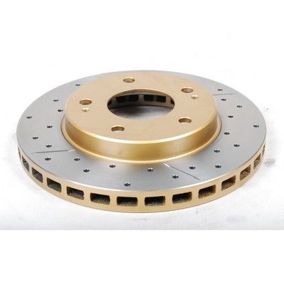 Street Gold Cross-drilled/slotted [ Mitsubishi Magna 85-91 F ] - TecDoc 2