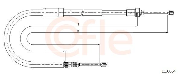 COFLE 11.6664 - Seilzug, Feststellbremse