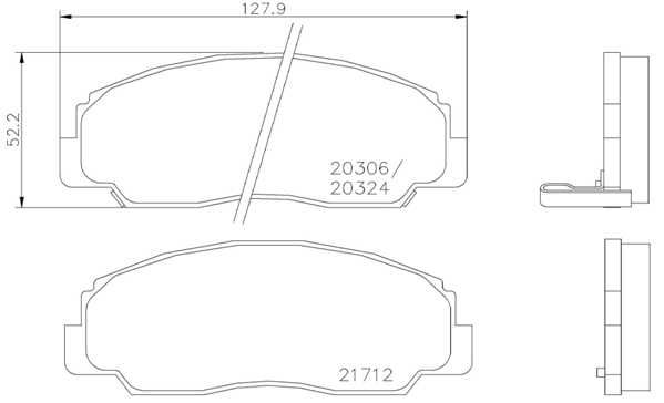 Brake Pad Set, disc brake P 16 012