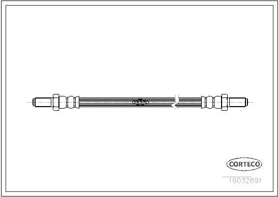 FLEXIBLE DE FREIN LDV  0705