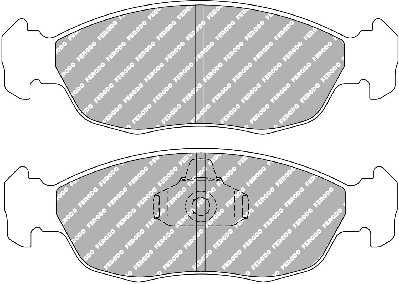 FERODO RACING FCP876R - Bremsbelagsatz, Scheibenbremse DS3000