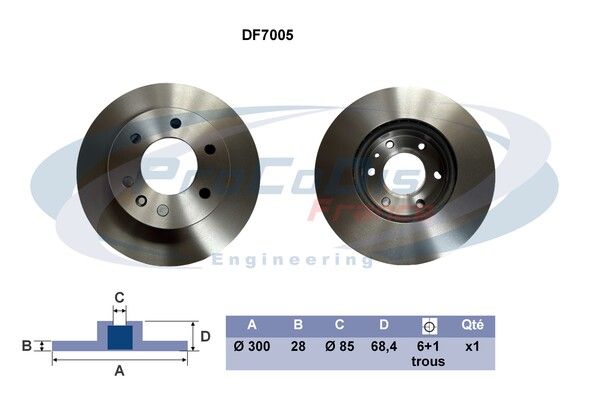 DISQUE DE FREIN 1 PC