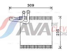 AVA QUALITY COOLING FDV493 - Verdampfer, Klimaanlage
