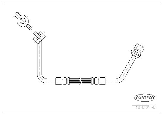 FLEXIBLE DE FREIN FORD TRANSIT  0705