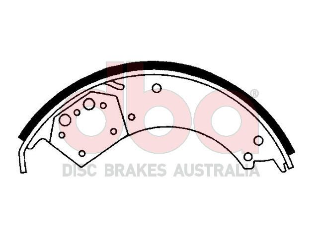 Street Series Brake Shoes [Hyster Forklift 317.5mm] - TecDoc Only