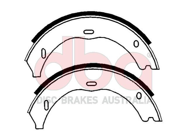 Street Series Brake Shoes [Mercedes Parking Brake 186mm] - TecDoc Only