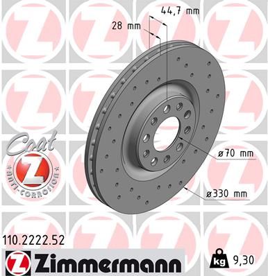 Brake Disc 110.2222.52