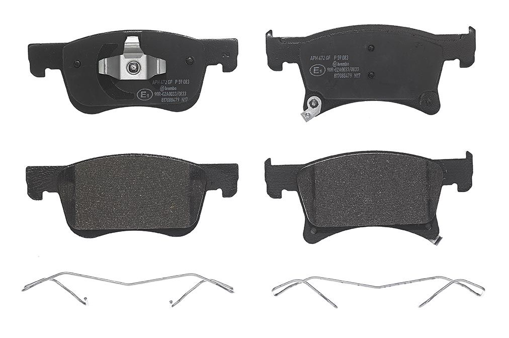 BREMBO P 59 083 - Bremsbelagsatz, Scheibenbremse PRIME LINE