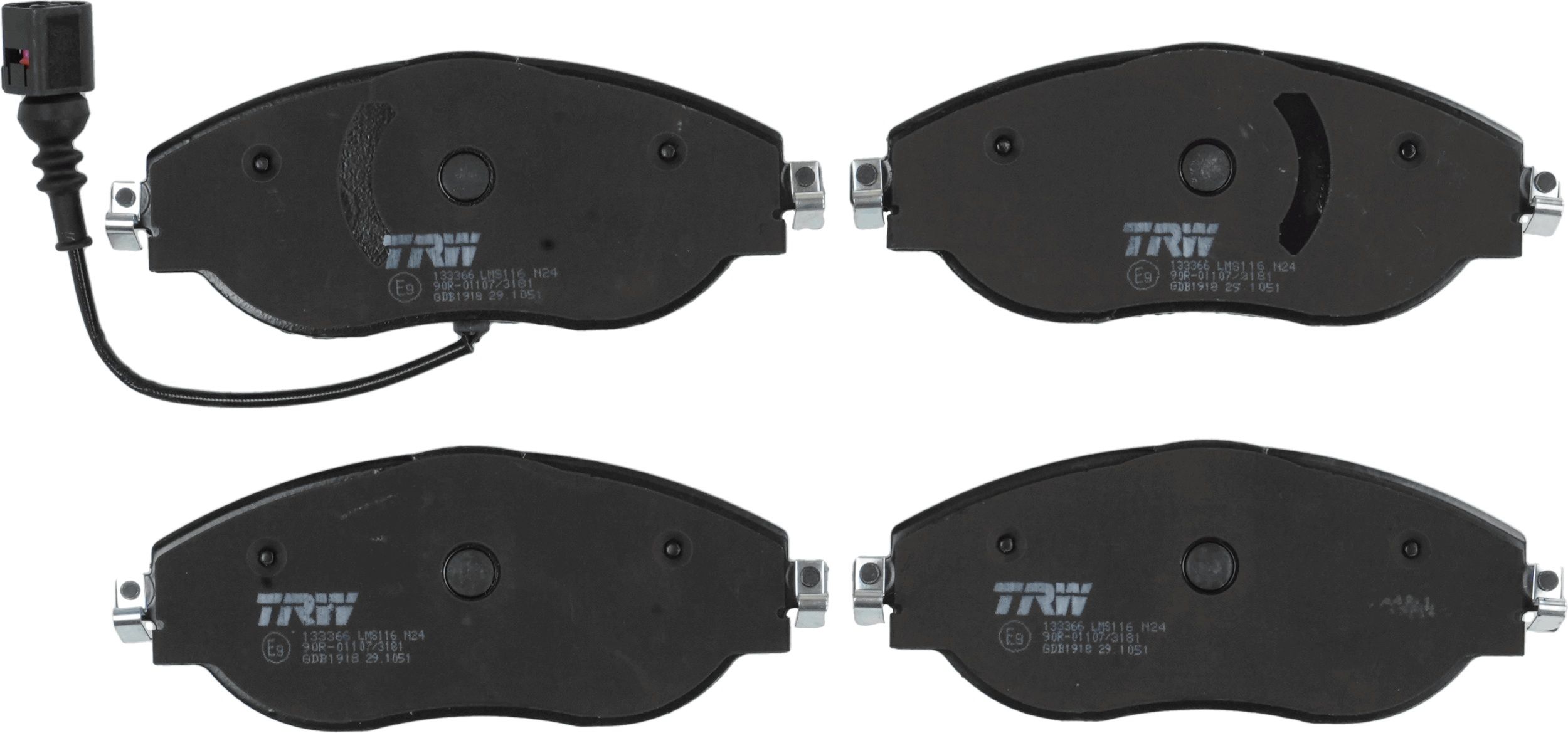 TRW DISC BRAKE PADS - TecDoc 2