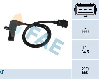 Sensor, crankshaft pulse 79070