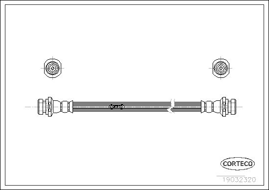 FLEXIBLE DE FREIN BEDFORD-VAUXHA  0705