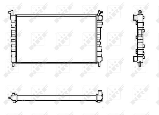NRF 53600 Radiator, engine cooling