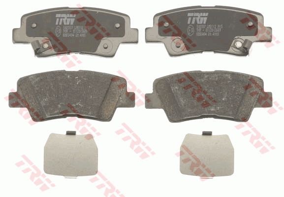 TRW DISC BRAKE PADS - TecDoc 2